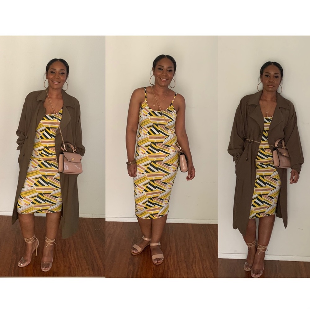 Callie- Print Midi Dress